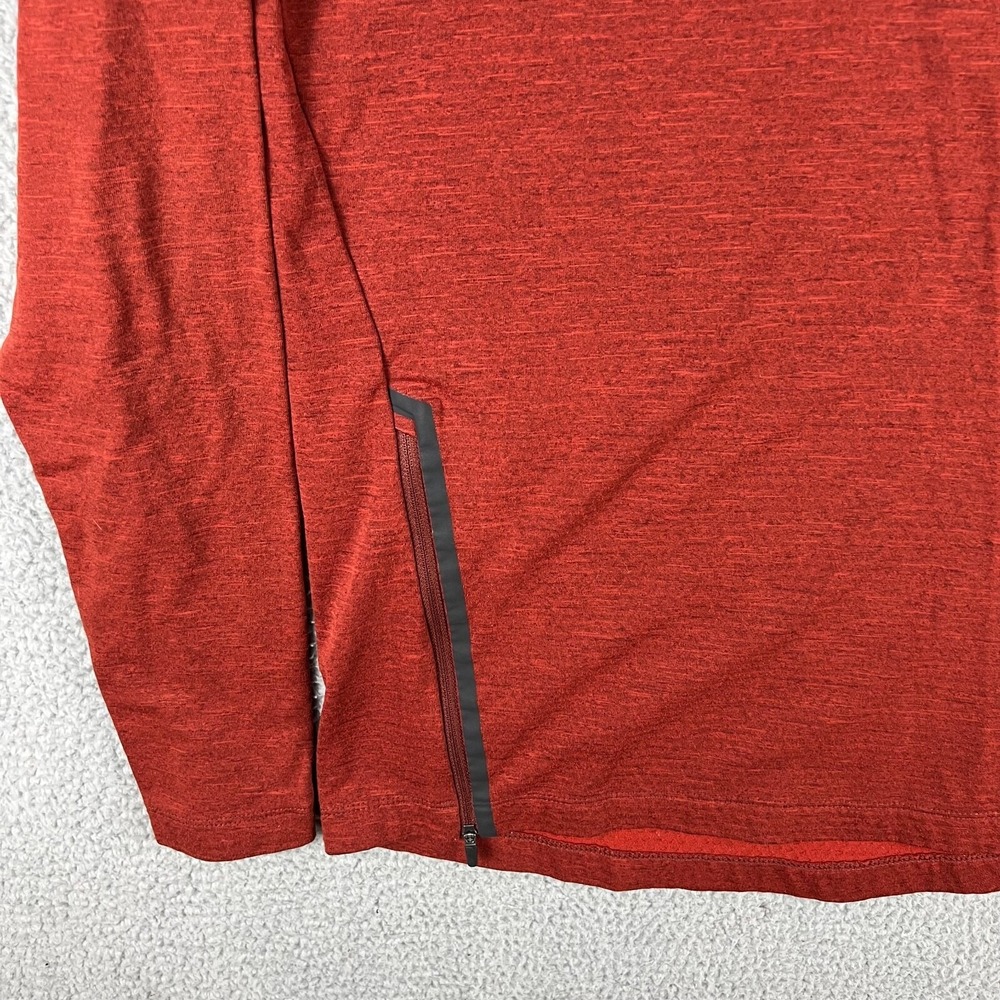 Nike Mens Small Therma Sphere Long Sleeve Running Shirt Burnt‎ Orange 930240-250 - Picture 4 of 14
